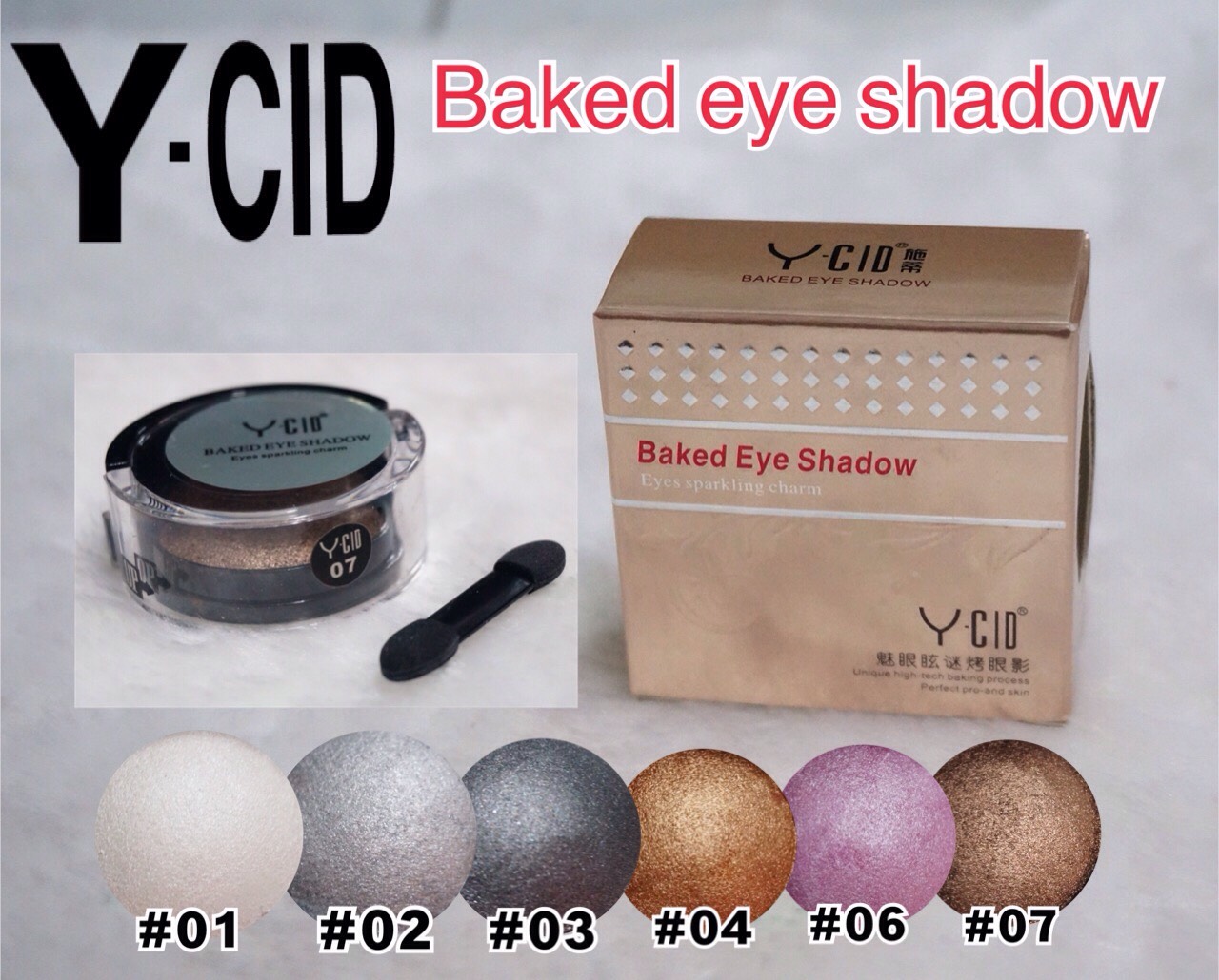 อายชาโดว์ Y-CID Baked Eye Shadow #hilight #eyeshadow 