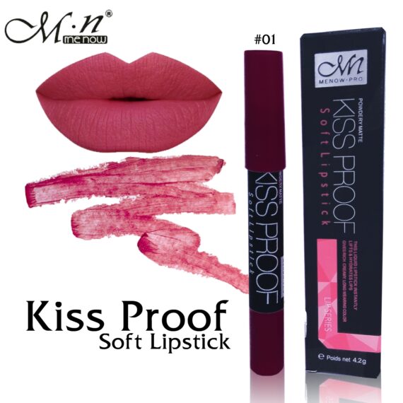 menow kiss proof soft Lipstick ลิปจุ๊ป มีนาว เลิศ