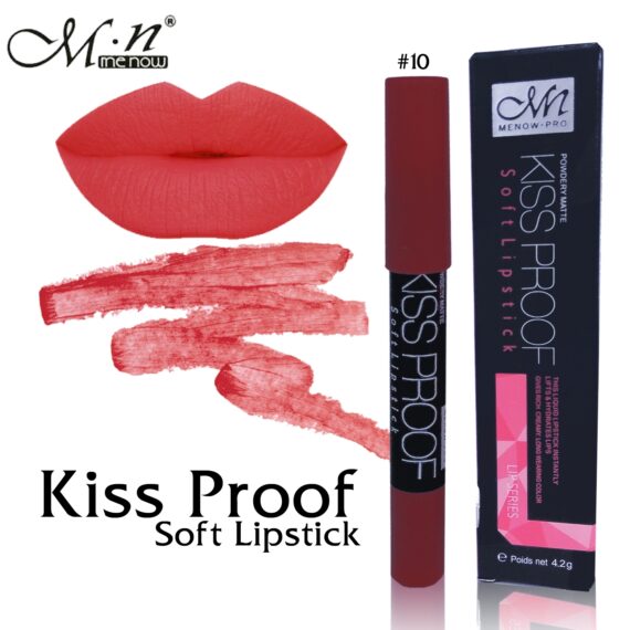 menow kiss proof soft Lipstick ลิปจุ๊ป มีนาว เลิศ