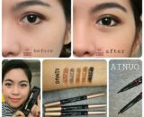 Ainuo GODDESS long-lasting eyebrow & eyeliner pencil 2หัว อายไลเนอร์ + เขียนคิ้วออโต้ A516