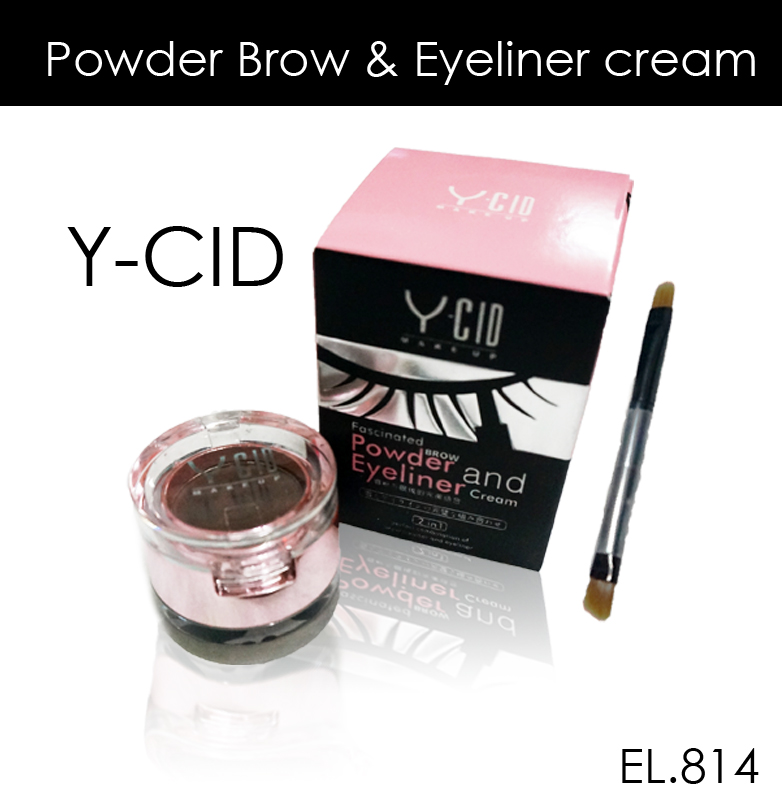 Y-CID Powder Brow and Eyeliner Cream ตลับเขียนคิ้ว และ ขอบตา สวยได้ง่ายๆ ราคาไม่เกิน 100 บาท ขายปลีกส่างเครื่องสำอาง