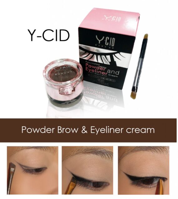 Y-CID Powder Brow and Eyeliner Cream ตลับเขียนคิ้ว และ ขอบตา สวยได้ง่ายๆ ราคาไม่เกิน 100 บาท ขายปลีกส่างเครื่องสำอาง