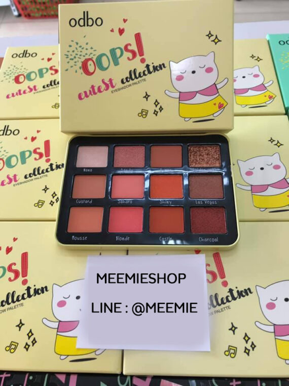 (แถมบีบีครีม)ODBO OOPS! Cutest Collection EYESHADOW PALETTE พาเลททาตาodbo