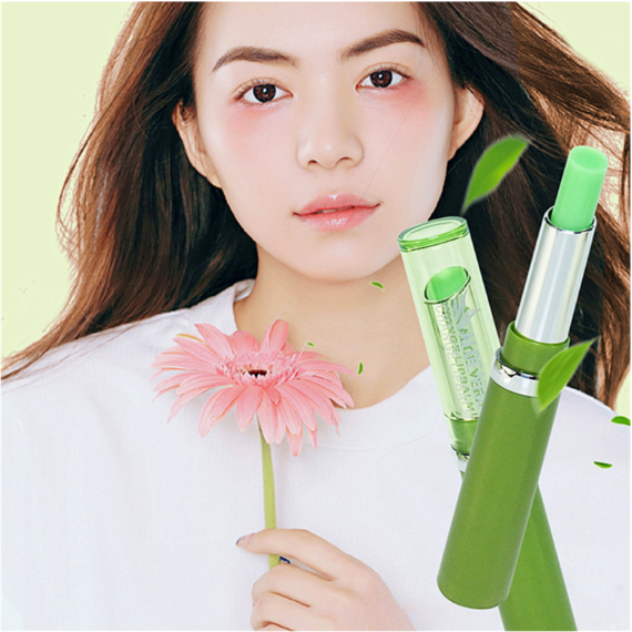 ALOE VERA CHANGE LIPBALM MOISTURIZED & NOURISH ลิปว่านหางจระเข้แท้ บำรุงริมฝีปาก ช่วยเติมความชุ่มชื้น ฟื้นฟูเซลล์ให้ริมฝีปากกลับมาเนียนนุ่ม ลดการหมองคล้ำ อุดมไปด้วย วิตามิน จากธรรมชาติ