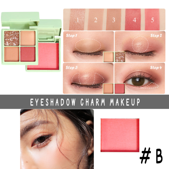 TAKE THE CHARM IRIDESCENCE Cam makeup eyeshadow 8g เนรมิตสีเปลือกตาของคุณให้สวยดั่งดอกไม้บานด้วยอายแชโดว์พาเลทใหม่จากเหิงฟาง โทนน้ำตาลสุดอบอุ่น สีคมชัด เกลี่ยง่าย ติดทนนาน มีทั้งเนื้อแมทและกลิตเตอร์