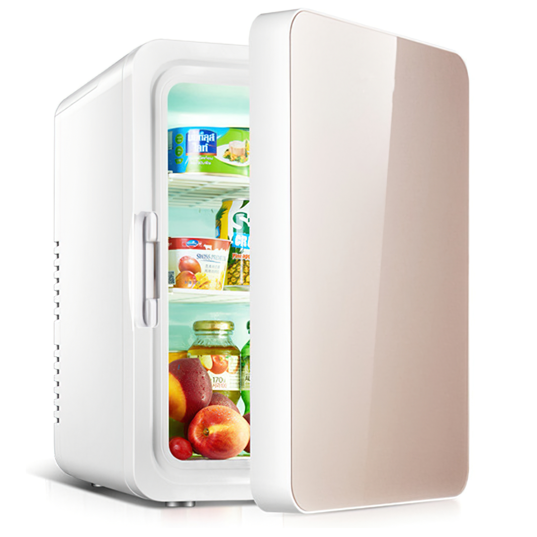 🌈15360 10L ตู้เย็นขนาดเล็ก  mini cooling กะทัดรัด ทำความเย็น-ร้อน 0°C-65°C  เสียงเบา 48w