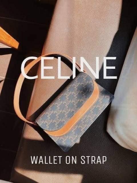 Celine Wallet On Strap กระเป๋าซีลีนสวยๆ มือ1 ซื้อสดซื้อผ่อนได้เลยจ้า